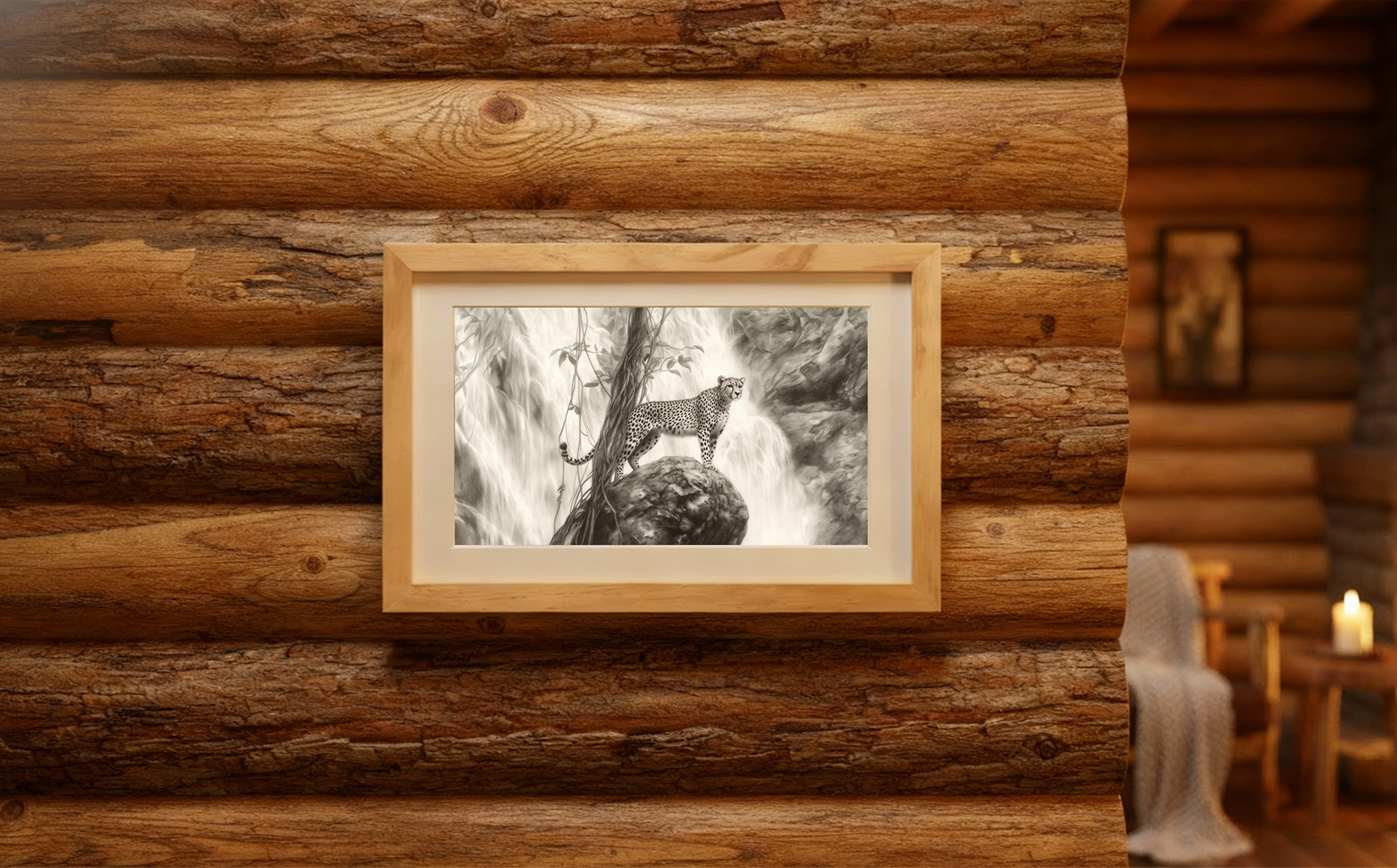 Guepardo en la Cascada